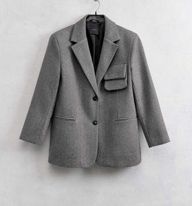 BLAZER OVERSIZE GRIGIO