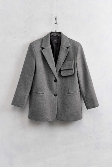 BLAZER OVERSIZE GRIGIO