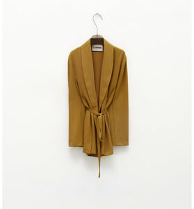 Blazer laccio tabacco