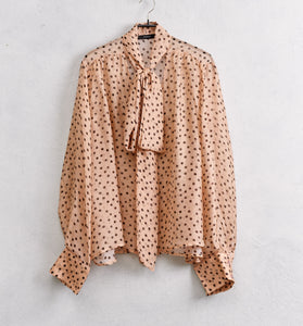 BLUSA ROSA CIPRIA A POIS