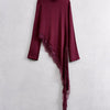 BLUSA PIZZO BORDEAUX