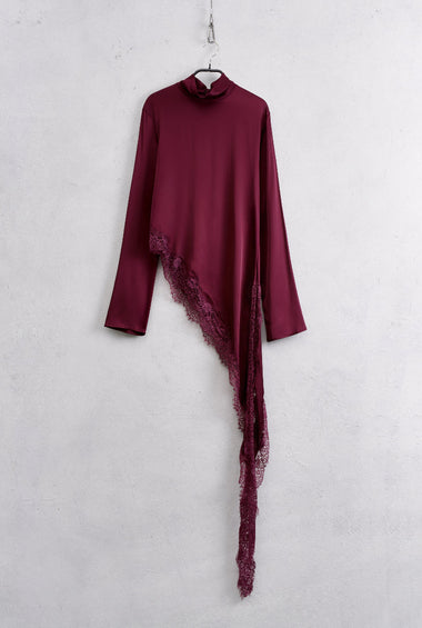 BLUSA PIZZO BORDEAUX