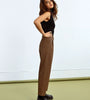 PANTALONE A SIGARETTA MARRONE