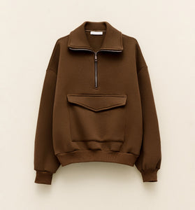 FELPA OVERSIZE BROWN