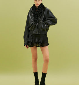 GIACCA ECO-PELLE BLACK