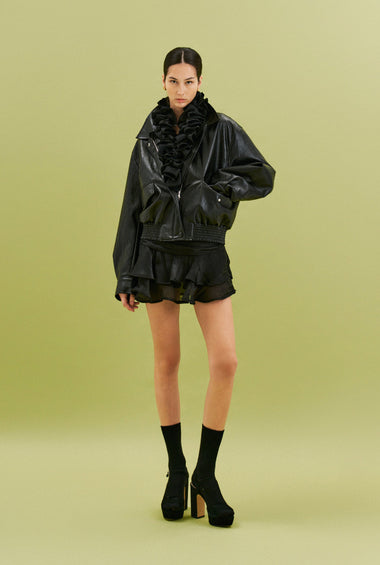 GIACCA ECO-PELLE BLACK