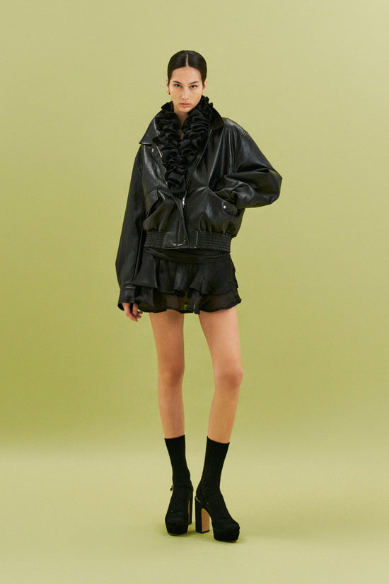 GIACCA ECO-PELLE BLACK