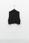 GILET NERO CROP