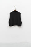 GILET NERO CROP