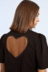 T-shirt cuore Black