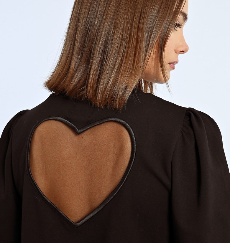 T-shirt cuore Black