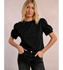 T-shirt con pizzo Black