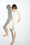 Pantaloncini traforati white