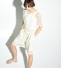 Pantaloncini traforati white