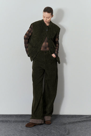 PANTALONE A COSTE VERDE