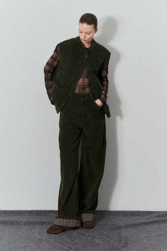 PANTALONE A COSTE VERDE