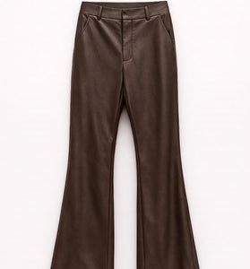 PANTALONE ZAMPA ECO-PELLE