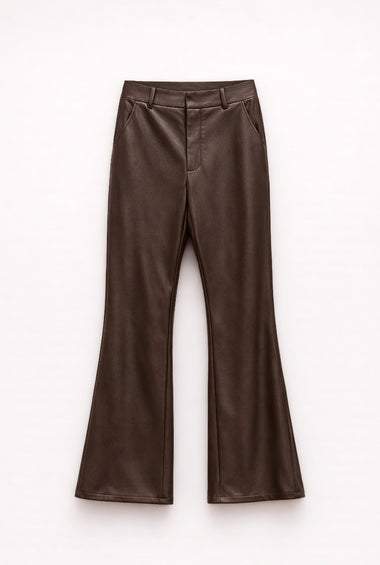 PANTALONE ZAMPA ECO-PELLE
