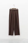 Pantalone con pieghe brown