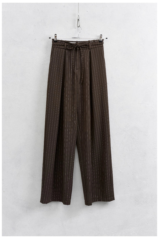 Pantalone in tessuto gessato