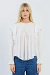 BLUSA CON VOLANT