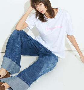 Jeans gamba molto ampia