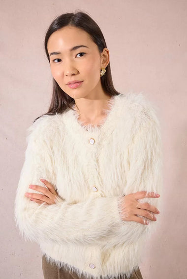 CARDIGAN ECOPELLICCIA