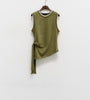 T-shirt smanicata verde