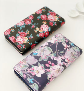 Portafogli ecopelle fiori