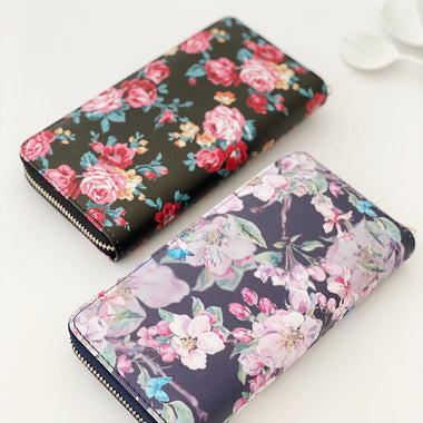 Portafogli ecopelle fiori